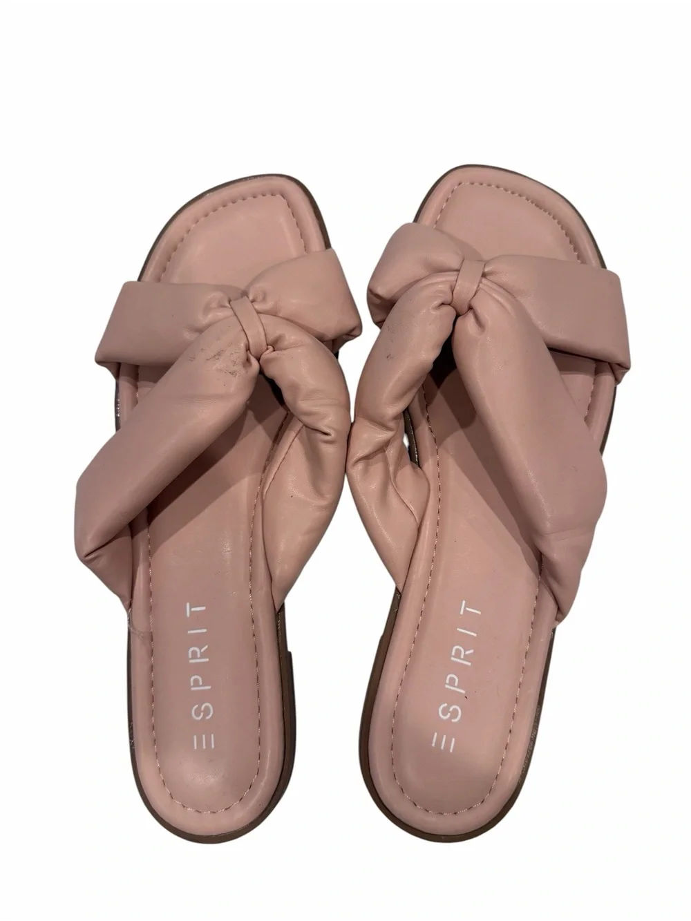 Esprit Pink Bow Slide Sandals – Size 10 New Without Box